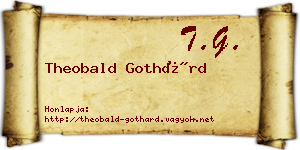 Theobald Gothárd névjegykártya